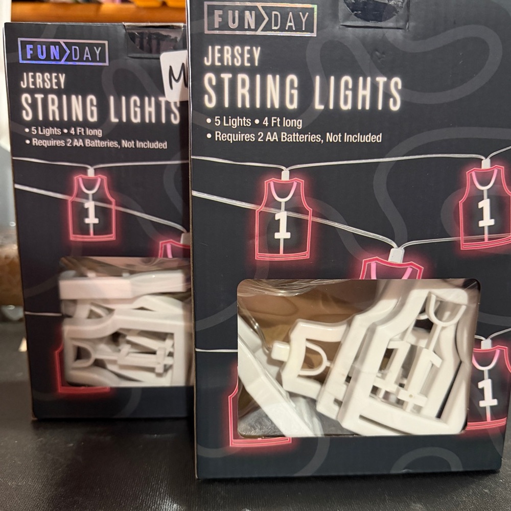 Fun Day Jersey String Lights- 2 pack retails $19.99 each